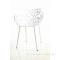 Design original Peony Auminium Dinning Armchair Garden Cadeira